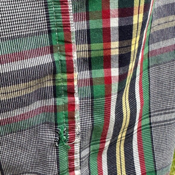 M Izod Men’s Plaid Primary Color Button Down Shirt with minor flaw - Picture 12 of 14